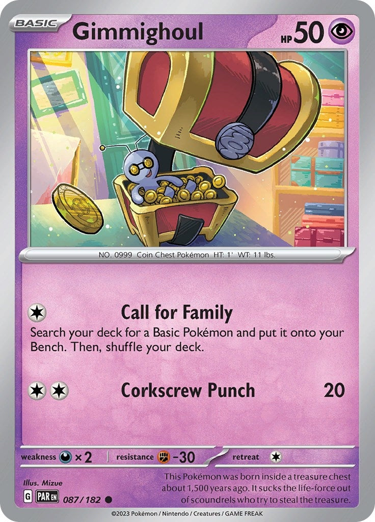 Image for Gimmighoul (SV04: Paradox Rift) (087/182) - Pokemon