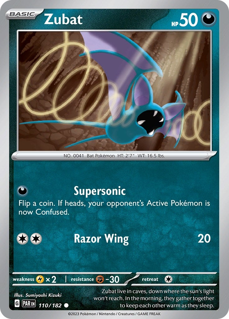 Image for Zubat (SV04: Paradox Rift) (110/182) - Pokemon