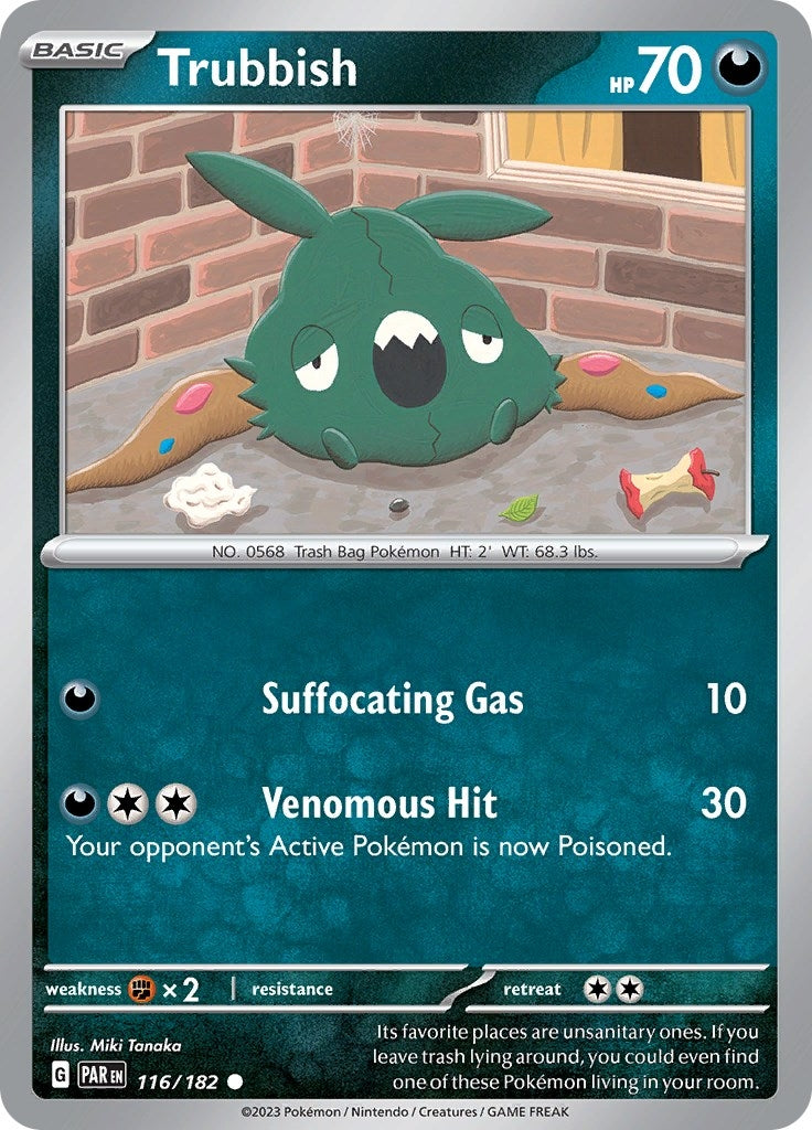 Image for Trubbish (SV04: Paradox Rift) (116/182) - Pokemon