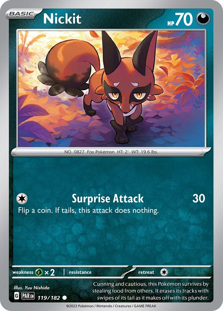 Image for Nickit (SV04: Paradox Rift) (119/182) - Pokemon