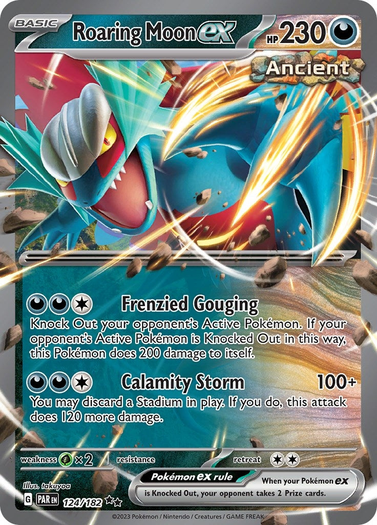 Image for Roaring Moon ex (SV04: Paradox Rift) (124/182) - Pokemon