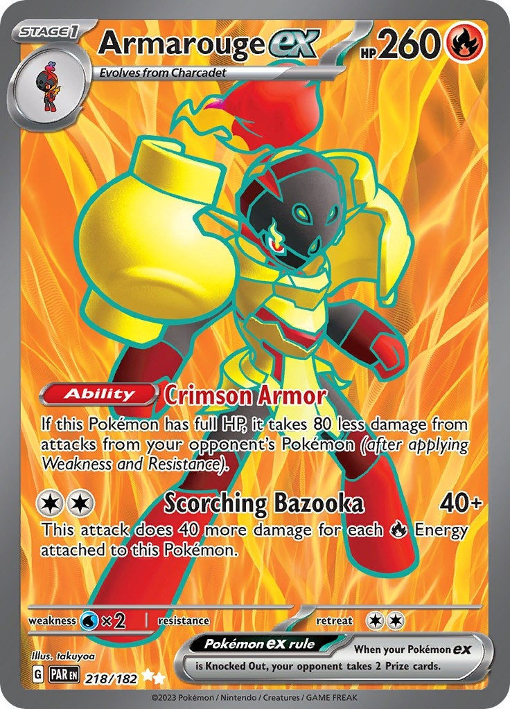 Image for Armarouge ex (SV04: Paradox Rift) (218/182) - Pokemon
