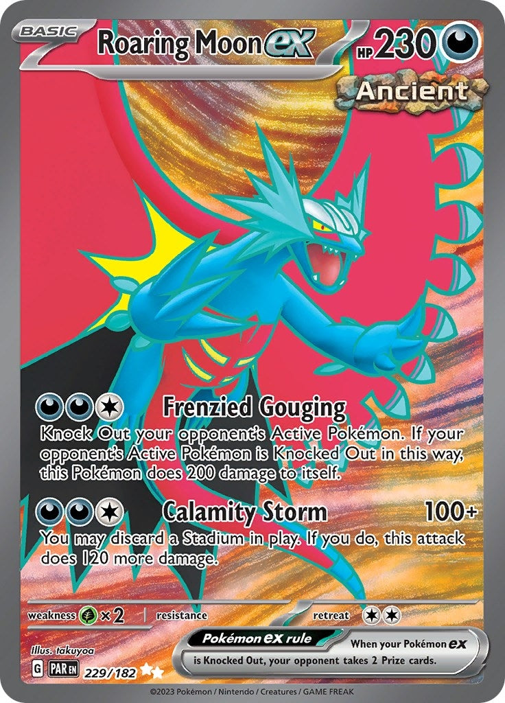 Image for Roaring Moon ex (SV04: Paradox Rift) (229/182) - Pokemon
