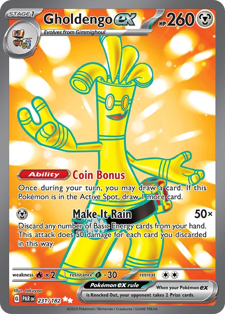 Image for Gholdengo ex (SV04: Paradox Rift) (231/182) - Pokemon