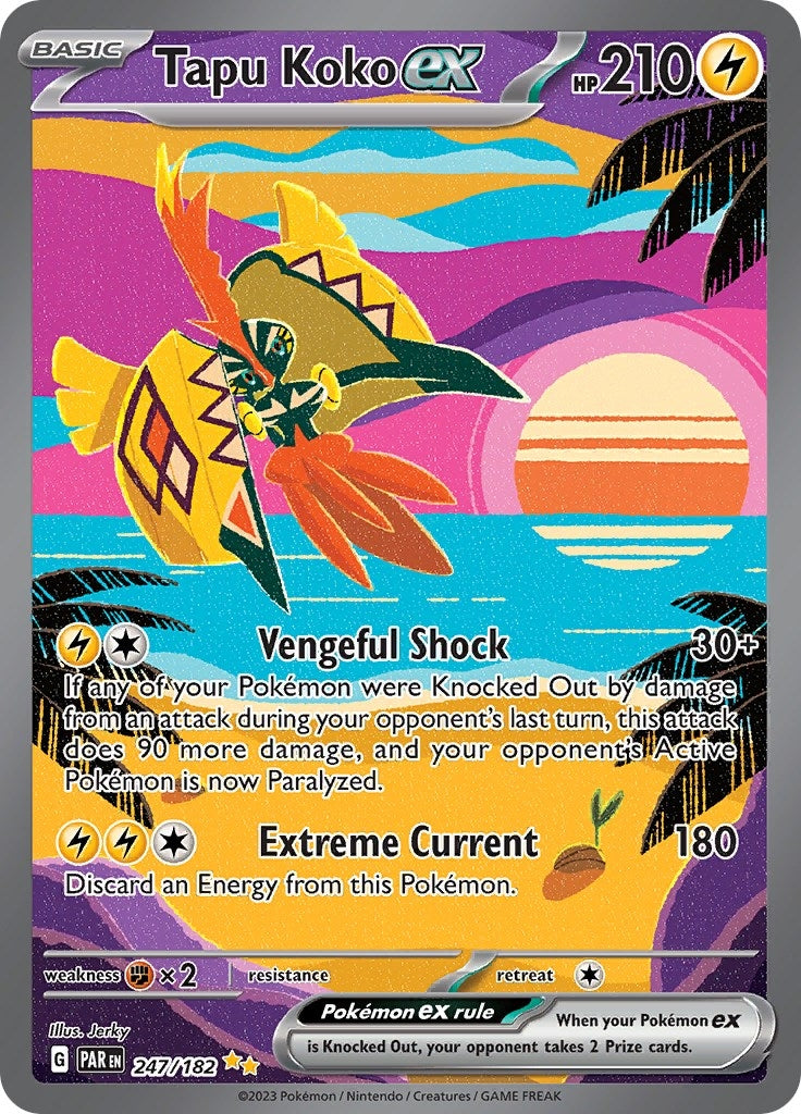 Image for Tapu Koko ex (SV04: Paradox Rift) (247/182) - Pokemon