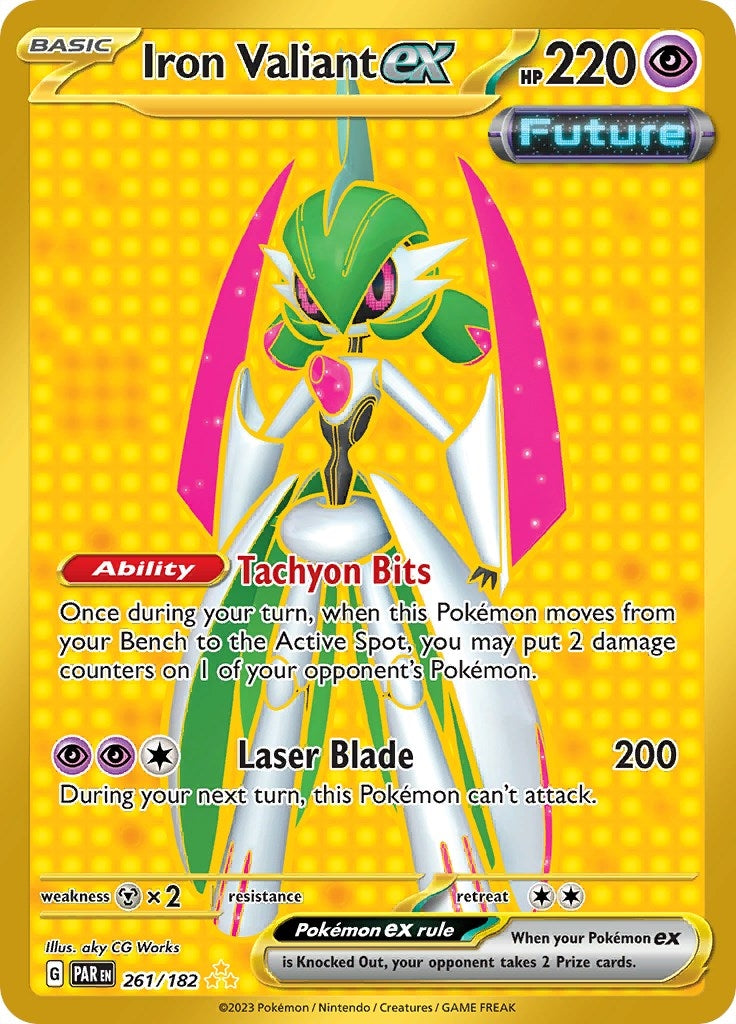 Image for Iron Valiant ex (SV04: Paradox Rift) (261/182) - Pokemon