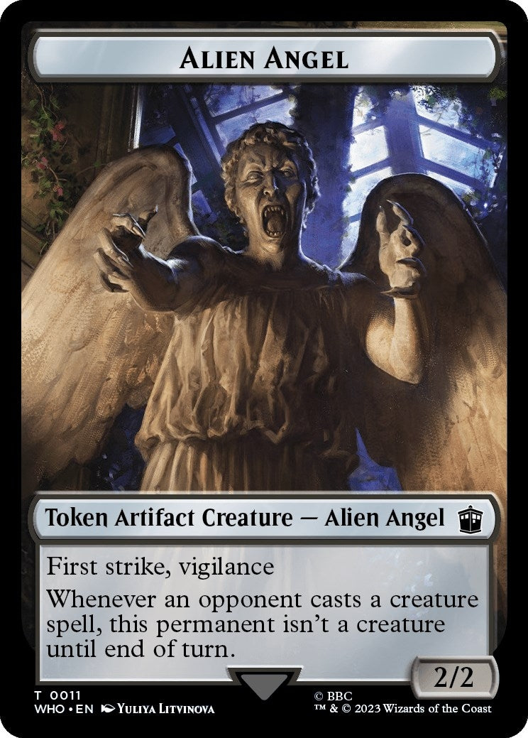 Image for Alien Angel // Food (0025) Double-Sided Token (Universes Beyond: Doctor Who) (11 // 25) - Magic: The Gathering