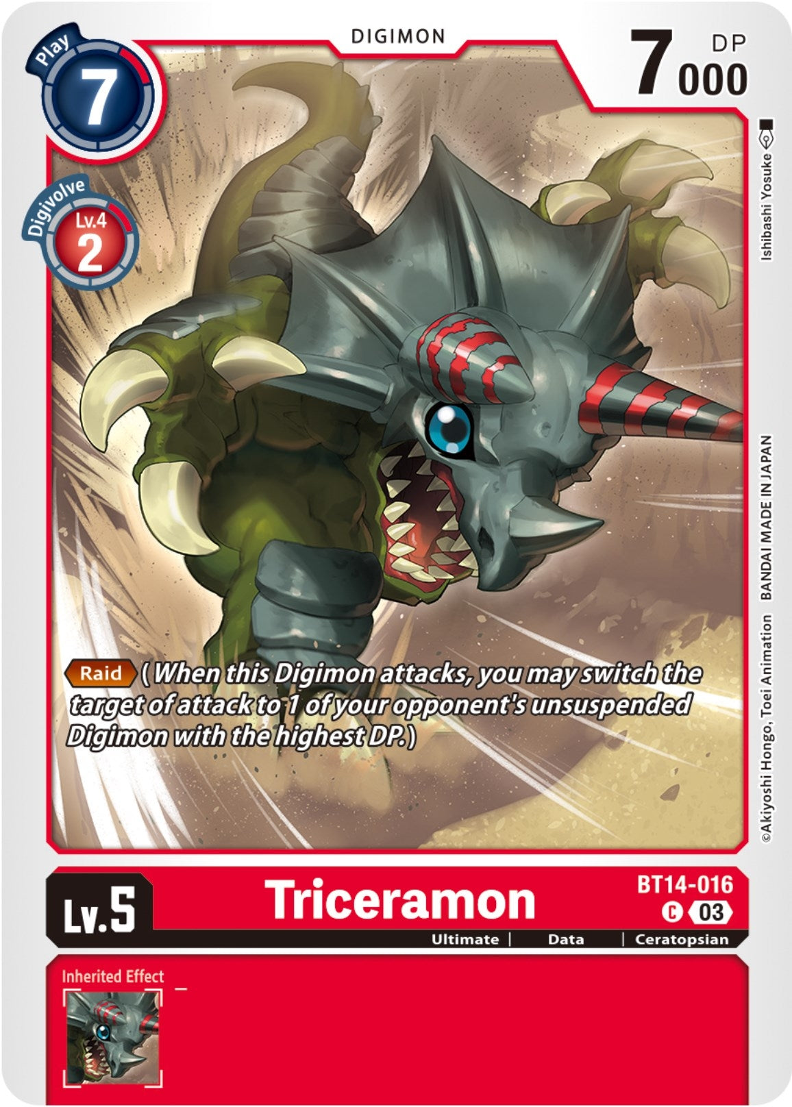 Image for Triceramon (BT14) (14016)