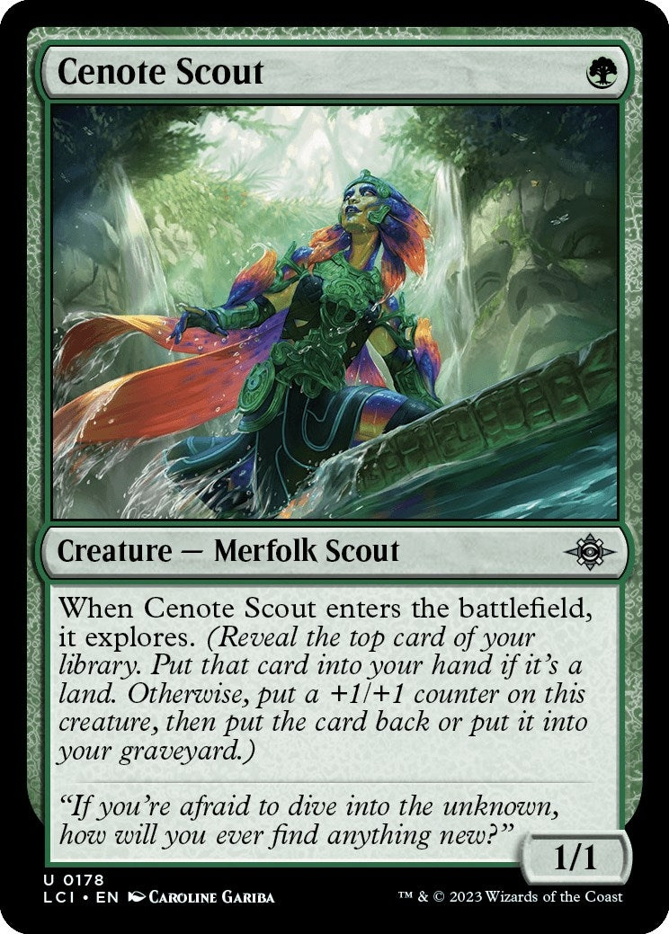 Image for Cenote Scout (The Lost Caverns of Ixalan) (178) - Magic: The Gathering