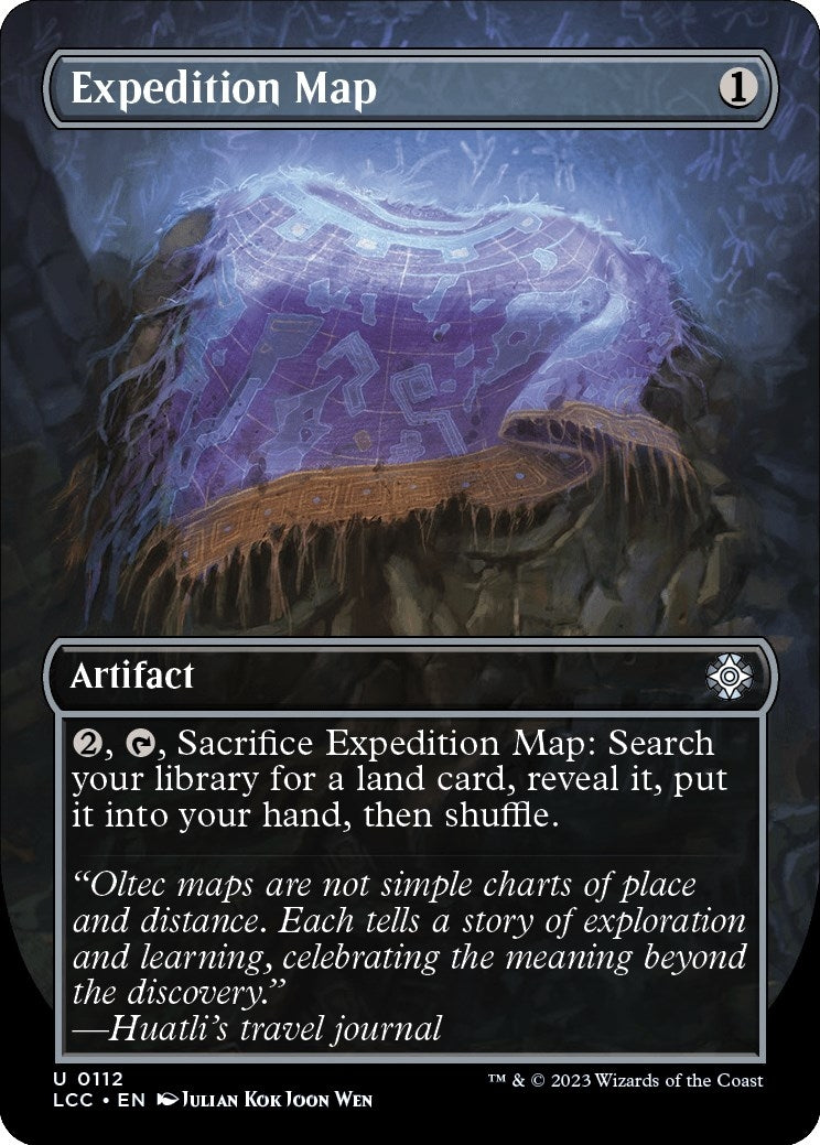 Image for Expedition Map (Borderless) (Commander: The Lost Caverns of Ixalan) (112) - Magic: The Gathering