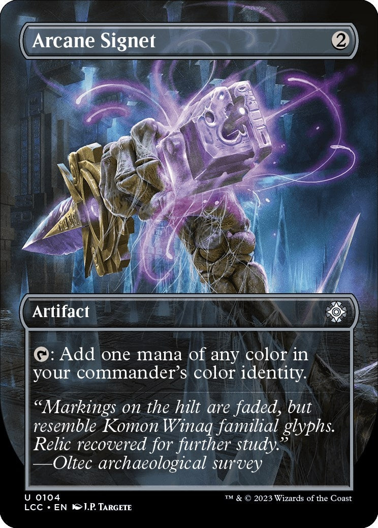 Image for Arcane Signet (Borderless) (Commander: The Lost Caverns of Ixalan) (104) - Magic: The Gathering