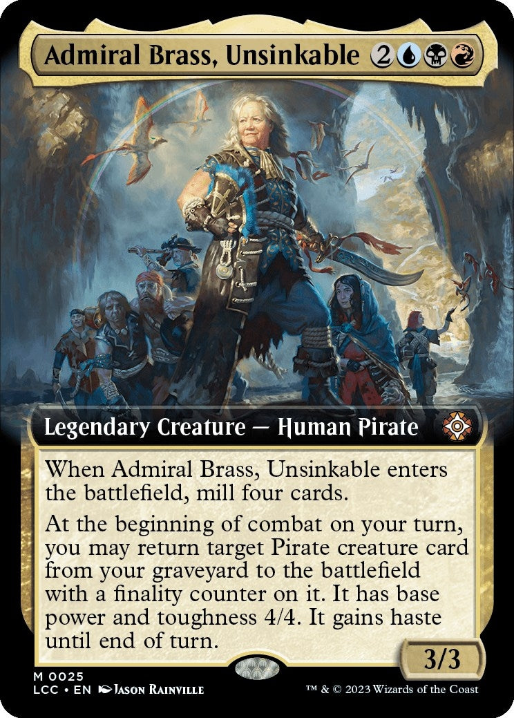 Image for Admiral Brass, Unsinkable (Extended Art) (Commander: The Lost Caverns of Ixalan) (25) - Magic: The Gathering