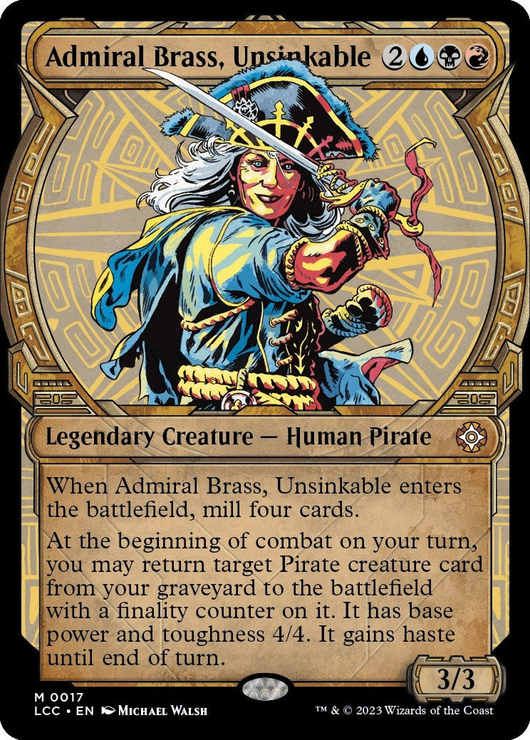 Image for Admiral Brass, Unsinkable (Showcase) (Commander: The Lost Caverns of Ixalan) (17) - Magic: The Gathering