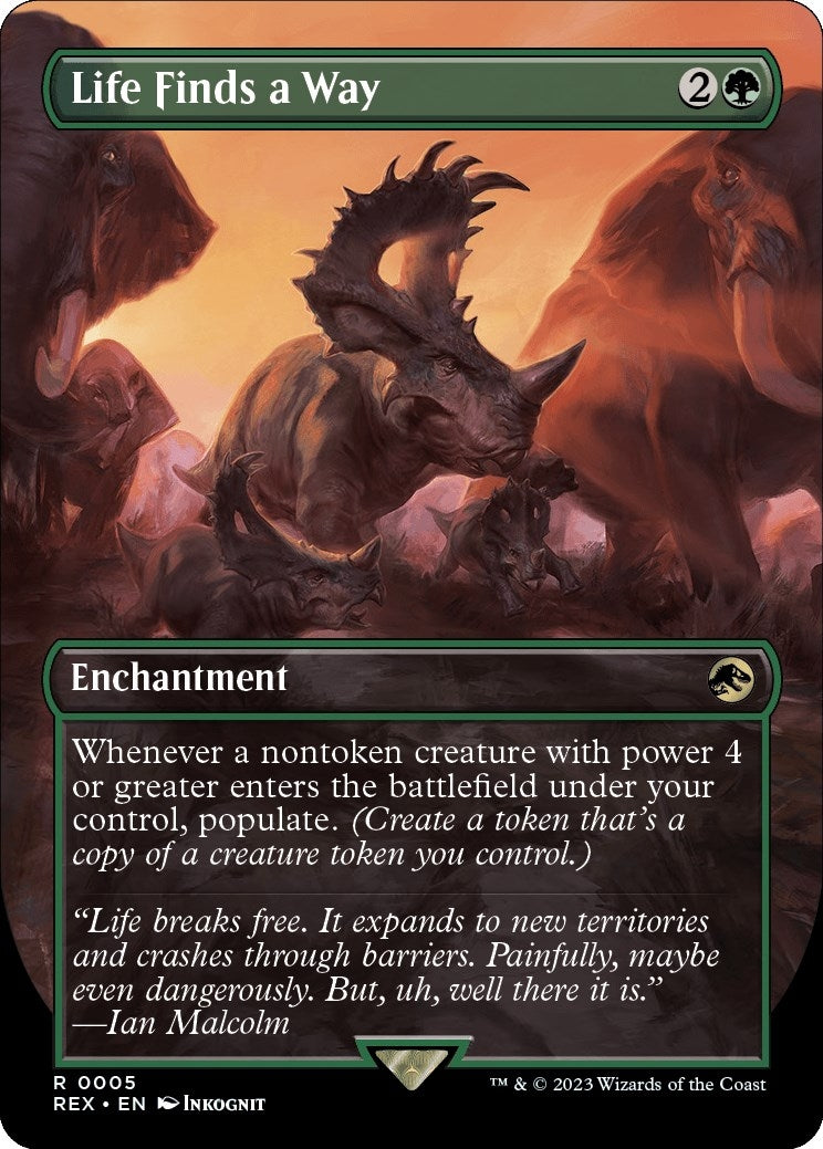 Image for Life Finds a Way (Borderless) (Universes Beyond: Jurassic World Collection) (5) - Magic: The Gathering