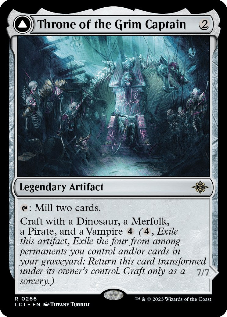 Image for Throne of the Grim Captain (The Lost Caverns of Ixalan) (266) - Magic: The Gathering