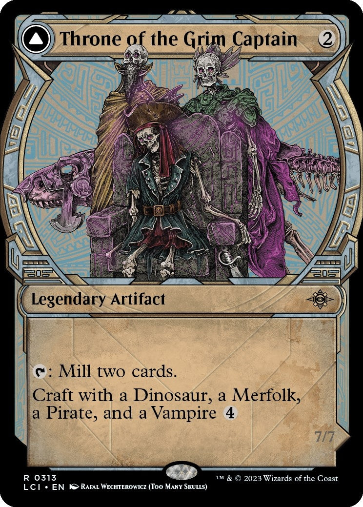 Image for Throne of the Grim Captain (Showcase) (The Lost Caverns of Ixalan) (313) - Magic: The Gathering