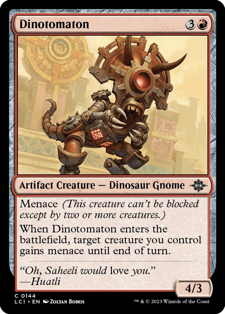 Image for Dinotomaton (The Lost Caverns of Ixalan) (144) - Magic: The Gathering