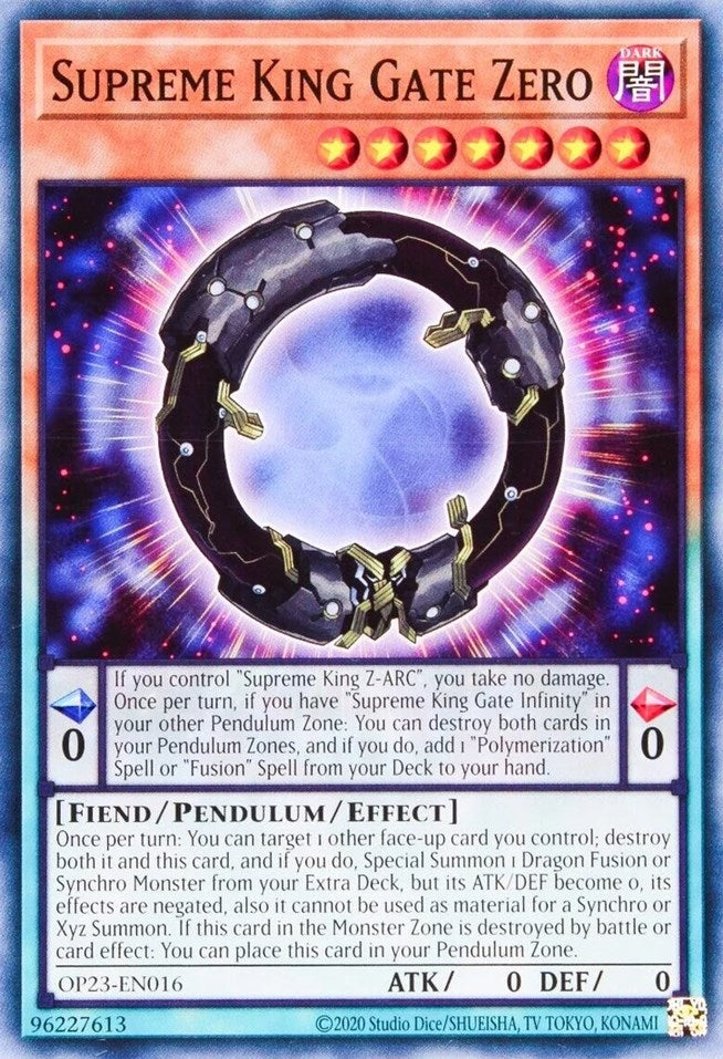 Image for Supreme King Gate Zero (OTS Tournament Pack 23) (OP23-EN016) - YuGiOh