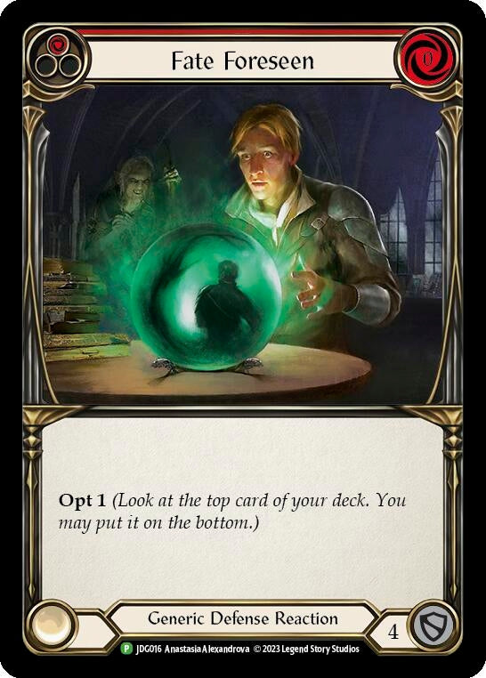Image for Fate Foreseen (Red) - JDG016 (Flesh and Blood: Promo Cards) (JDG016) - Flesh and Blood TCG