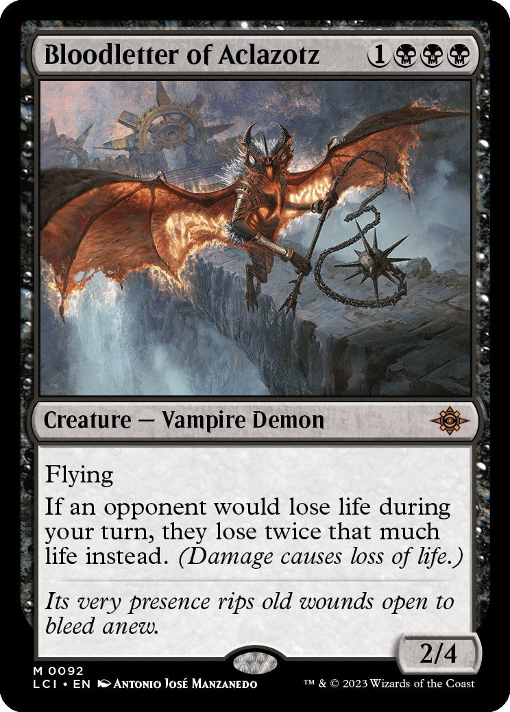 Image for Bloodletter of Aclazotz (The Lost Caverns of Ixalan) (92) - Magic: The Gathering