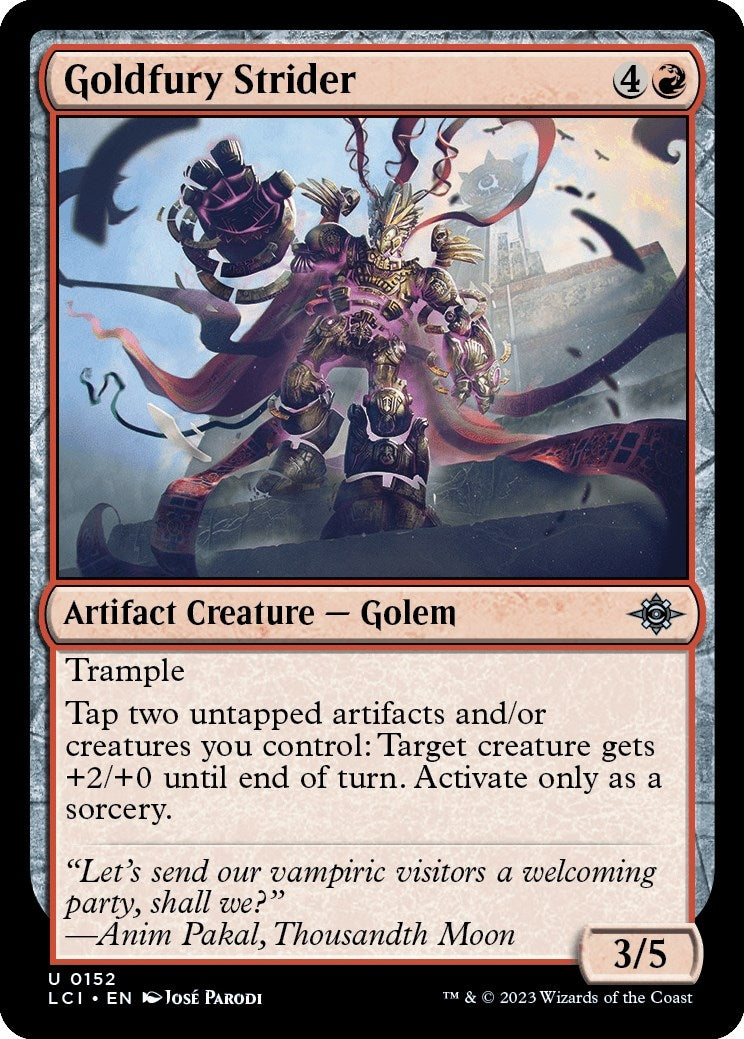 Image for Goldfury Strider (The Lost Caverns of Ixalan) (152) - Magic: The Gathering