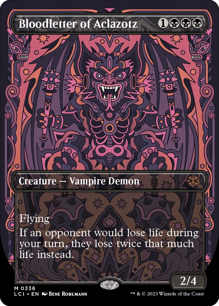 Image for Bloodletter of Aclazotz (Borderless) (The Lost Caverns of Ixalan) (336) - Magic: The Gathering