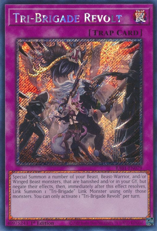 Image for Tri-Brigade Revolt (Platinum Secret Rare) (25th Anniversary Rarity Collection) (RA01-EN079) - YuGiOh