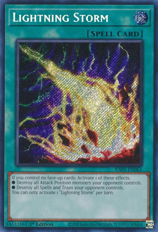 Image for Lightning Storm (Secret Rare) (25th Anniversary Rarity Collection) (RA01-EN061) - YuGiOh