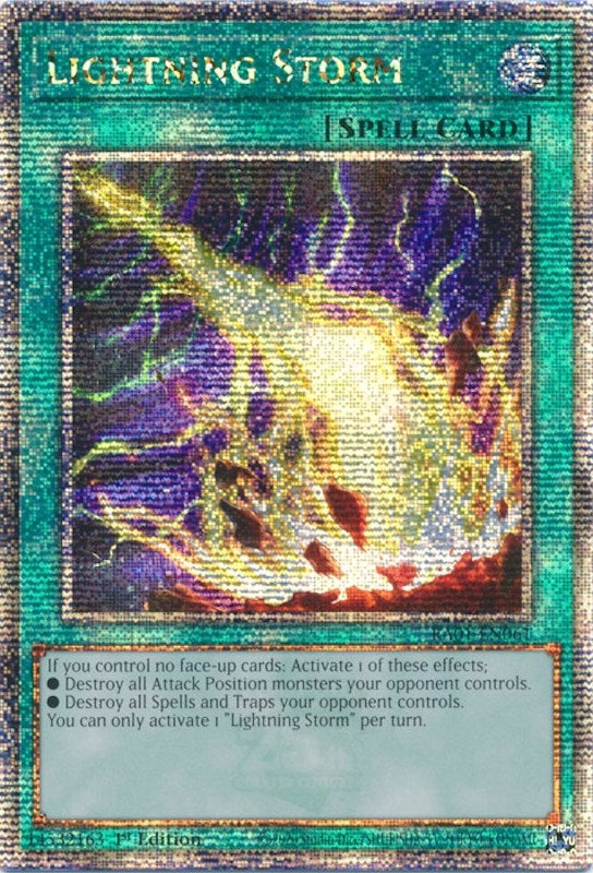 Image for Lightning Storm (Quarter Century Secret Rare) (25th Anniversary Rarity Collection) (RA01-EN061) - YuGiOh
