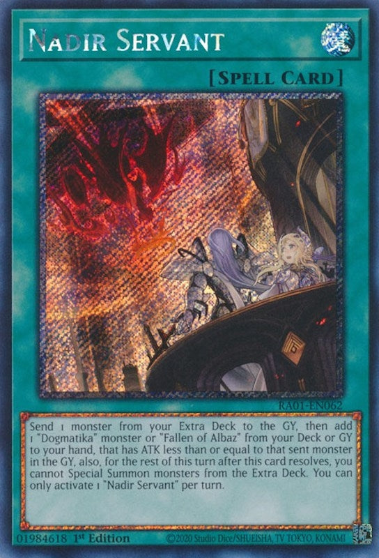 Image for Nadir Servant (Platinum Secret Rare) (25th Anniversary Rarity Collection) (RA01-EN062) - YuGiOh