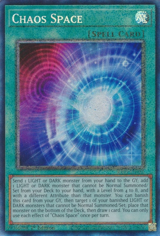 Image for Chaos Space (PCR) (25th Anniversary Rarity Collection) (RA01-EN065) - YuGiOh