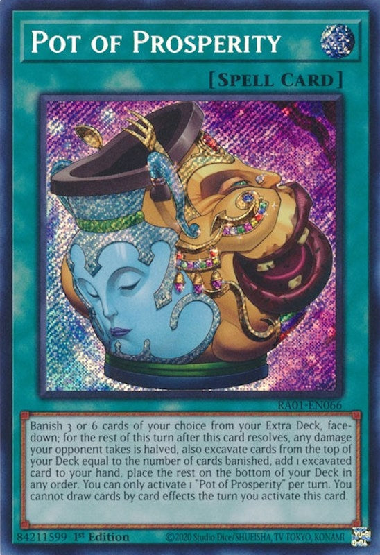 Image for Pot of Prosperity (Secret Rare) (25th Anniversary Rarity Collection) (RA01-EN066) - YuGiOh