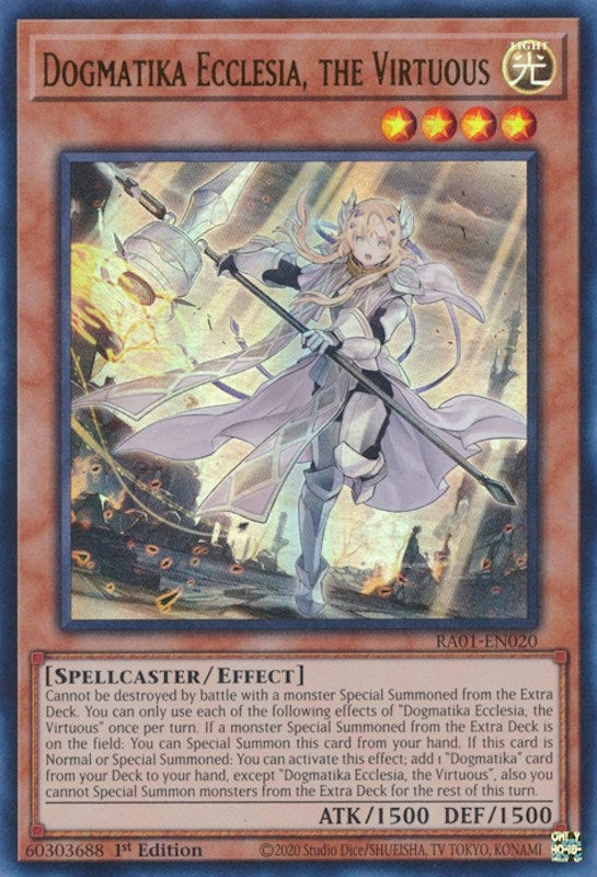 Image for Dogmatika Ecclesia, the Virtuous (UR) (25th Anniversary Rarity Collection) (RA01-EN020) - YuGiOh