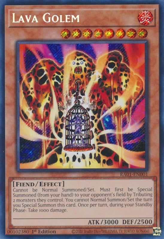 Image for Lava Golem (Secret Rare) (25th Anniversary Rarity Collection) (RA01-EN001) - YuGiOh