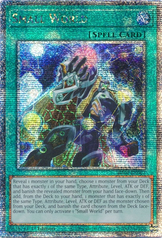 Image for Small World (Quarter Century Secret Rare) (25th Anniversary Rarity Collection) (RA01-EN067) - YuGiOh