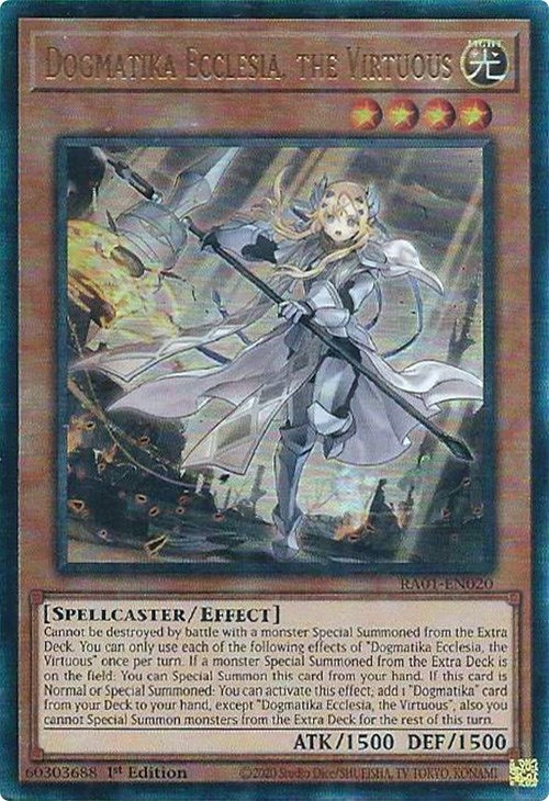 Image for Dogmatika Ecclesia, the Virtuous (PUR) (25th Anniversary Rarity Collection) (RA01-EN020) - YuGiOh