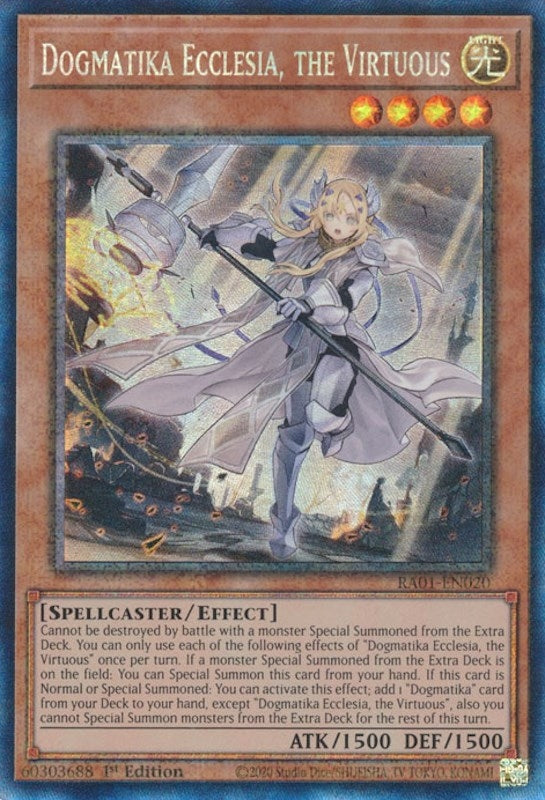 Image for Dogmatika Ecclesia, the Virtuous (PCR) (25th Anniversary Rarity Collection) (RA01-EN020) - YuGiOh