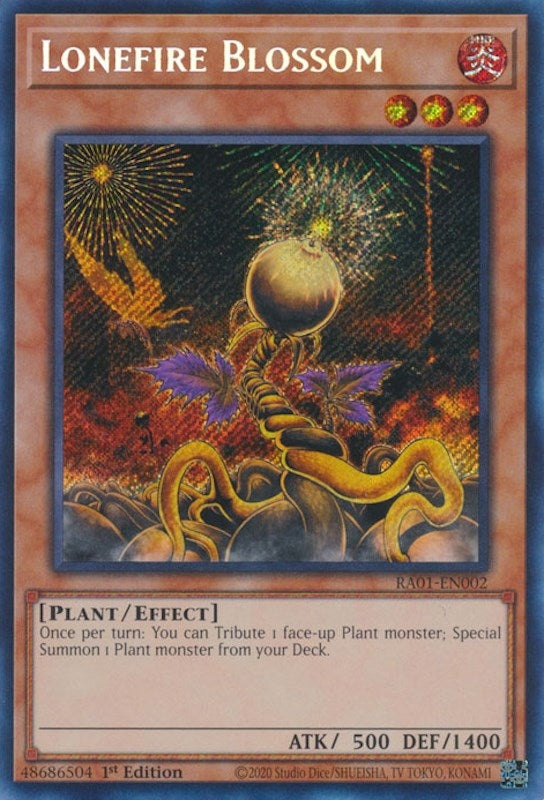 Image for Lonefire Blossom (Secret Rare) (25th Anniversary Rarity Collection) (RA01-EN002) - YuGiOh