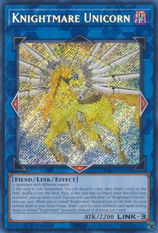 Image for Knightmare Unicorn (Secret Rare) (25th Anniversary Rarity Collection) (RA01-EN043) - YuGiOh