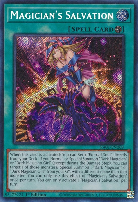 Image for Magician's Salvation (Secret Rare) (25th Anniversary Rarity Collection) (RA01-EN068) - YuGiOh