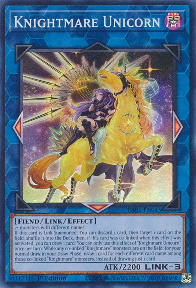 Image for Knightmare Unicorn (Alternate Art) (25th Anniversary Rarity Collection) (RA01-EN043) - YuGiOh