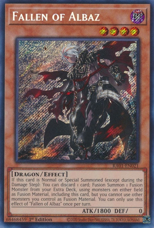 Image for Fallen of Albaz (Secret Rare) (25th Anniversary Rarity Collection) (RA01-EN021) - YuGiOh