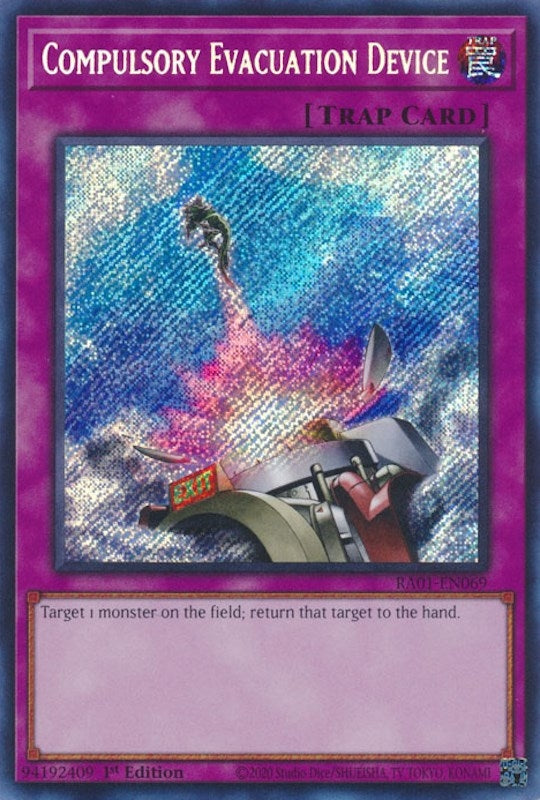 Image for Compulsory Evacuation Device (Secret Rare) (25th Anniversary Rarity Collection) (RA01-EN069) - YuGiOh