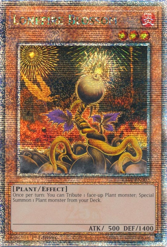 Image for Lonefire Blossom (Quarter Century Secret Rare) (25th Anniversary Rarity Collection) (RA01-EN002) - YuGiOh