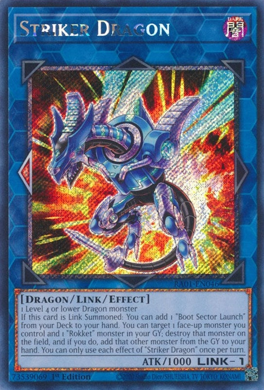 Image for Striker Dragon (Platinum Secret Rare) (25th Anniversary Rarity Collection) (RA01-EN046) - YuGiOh
