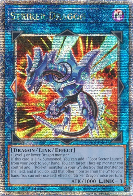 Image for Striker Dragon (Quarter Century Secret Rare) (25th Anniversary Rarity Collection) (RA01-EN046) - YuGiOh