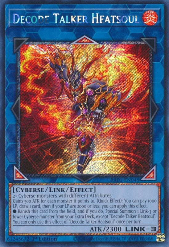 Image for Decode Talker Heatsoul (Platinum Secret Rare) (25th Anniversary Rarity Collection) (RA01-EN048) - YuGiOh