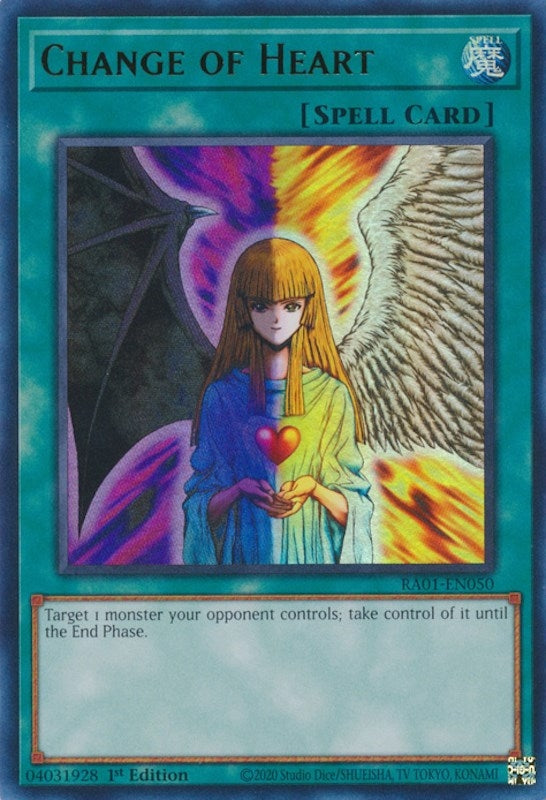 Image for Change of Heart (UR) (25th Anniversary Rarity Collection) (RA01-EN050) - YuGiOh