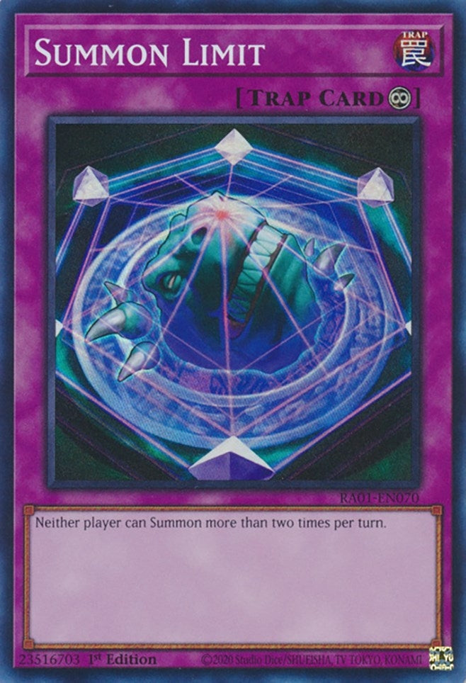Image for Summon Limit (25th Anniversary Rarity Collection) (RA01-EN070) - YuGiOh