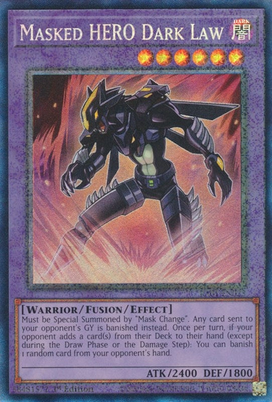 Image for Masked HERO Dark Law (PCR) (25th Anniversary Rarity Collection) (RA01-EN025) - YuGiOh